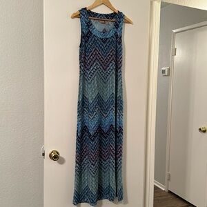 Chicos size 0 maxi dress, blue purple